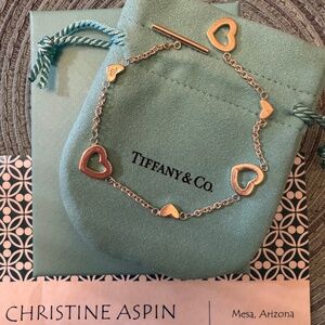 Tiffany & Co. RETIRED Elsa Peretti Open Heart toggle bracelet